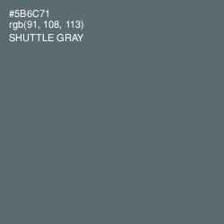 #5B6C71 - Shuttle Gray Color Image
